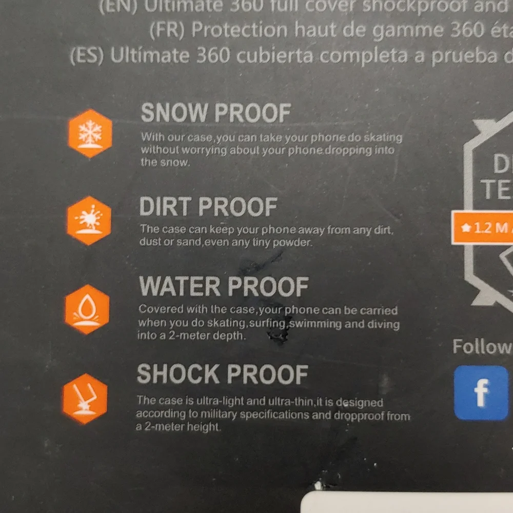 Apple 12 Pro Max Waterproof Case, New in Original Packaging